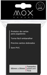 Mox Gamerz - Protetor de Cartas Preto - Mox Gamerz - MoxLand